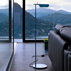 Lampa stojąca FLOS Tab F LED, niebieska matowa