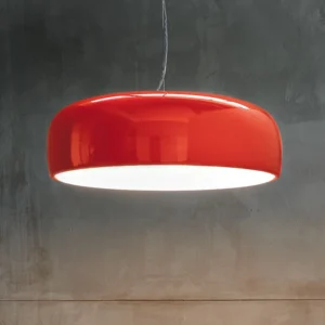 Lampa wisząca FLOS Smithfield S w kolorze czerwonym