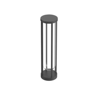 FLOS In Vitro Bollard 2, 2700 K, 60 cm, antracytowy