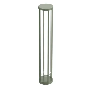 FLOS In Vitro Bollard 3, 2700 K, 90 cm, jasnozielony