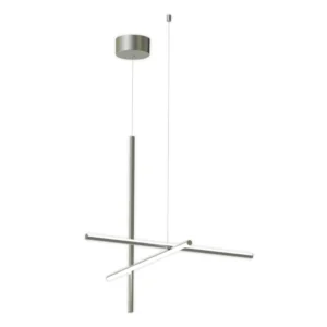 FLOS Coordinates S1 żyrandol LED, argent moon