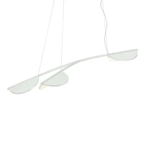 FLOS Almendra Organic lampa żyrandol 3-punktowa krótka biała
