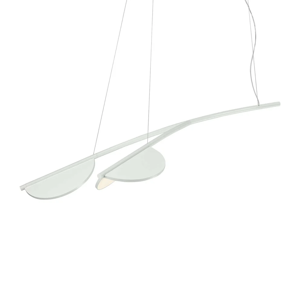 FLOS Almendra Organic lampa żyrandol 2-punktowa krótka biała