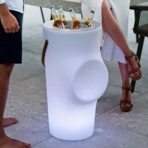 chłodziarka do butelek LED Newgarden Woody z głośnikiem Bluetooth