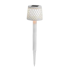 Lampa solarna LED Newgarden Gretita, biała, szpikulec do ziemi, zestaw 4