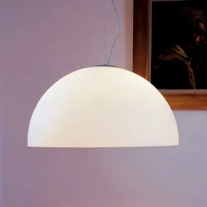 Oluce Sonora - Lampa wisząca z opalowego szkła, 38 cm