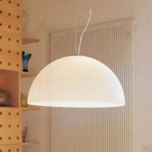 Oluce Sonora - Lampa wisząca z opalowego szkła, 50 cm