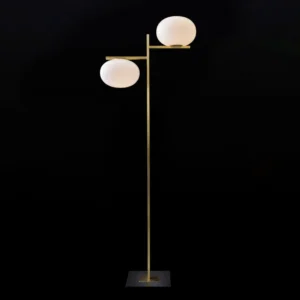 Oluce Alba - Lampa stojąca ze ściemnianiem, 2-punktowa