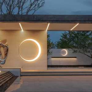 Nowoczesna Lampa Elewacyjna Zaćmienie IP65
