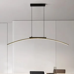 Lampa Wisząca LED Łukowa Wygięta Listwa