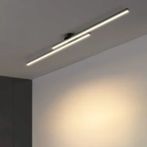 Długa aluminiowa lampa sufitowa LED nowoczesny kreatywny design lampa sufitowa oprawa oświetlenia wewnętrznego przedpokój balkon przejście biuro połysk