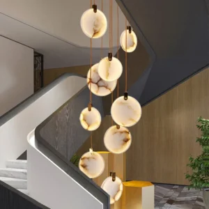 Lampa Wisząca LED do Wysokiego Salonu i Klatki Schodowej