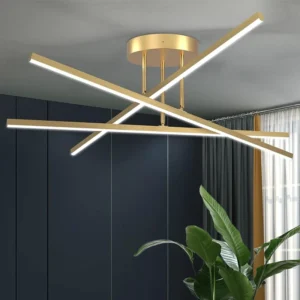 Nowoczesna lampa sufitowa LED w stylu nordyckim