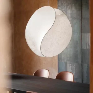 Lampa wisząca Wabi Sabi z jedwabnym abażurem