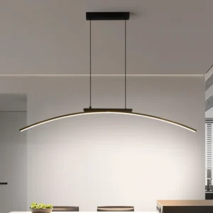Lampa Wisząca LED Łukowa Wygięta Listwa