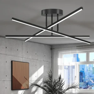 Nowoczesna lampa sufitowa LED w stylu nordyckim