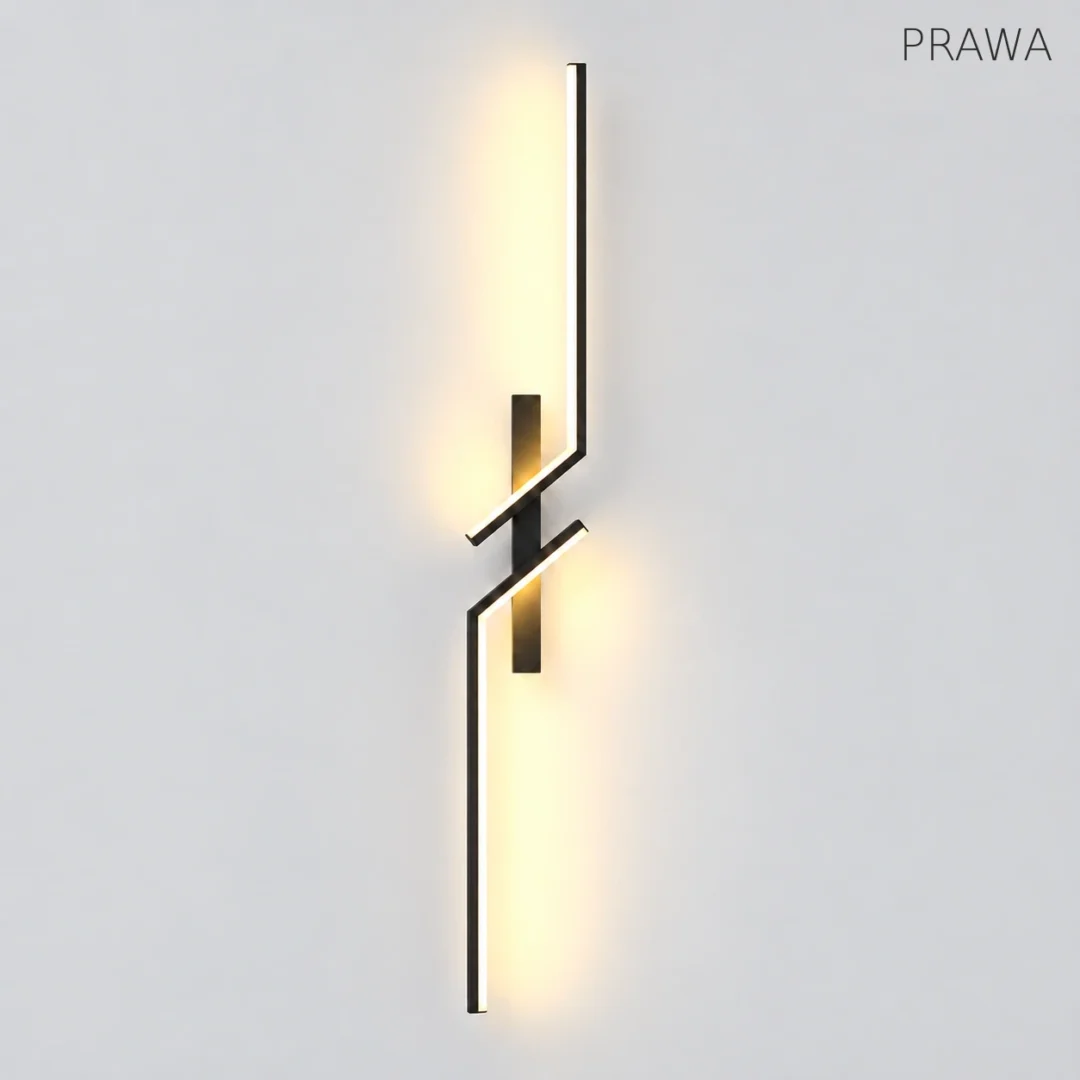 Kinkiet LED Geometryczna Błyskawica Prawa