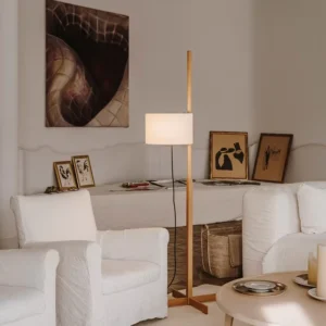 Lampa podłogowa z przesuwanym abażurem – zdjęcie 2