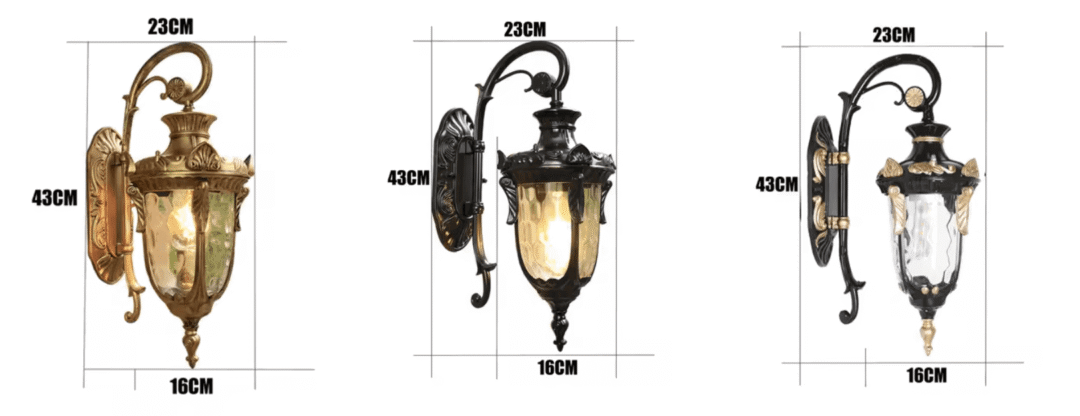 lampa ścienna zewnętrzna retro