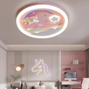 Lampa sufitowa LED do pokoju dziecięcego z obrazkiem, Ø50 cm, 5 wzorów – zdjęcie 2