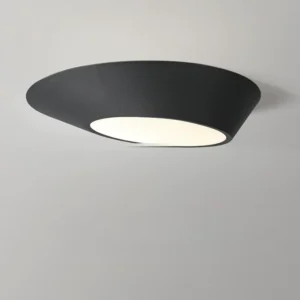 Lampa sufitowa LED skośna misa, Ø30–50 cm, czarna lub biała – zdjęcie 1