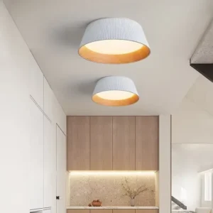 Plafon LED z plisowanym kloszem – zdjęcie 2