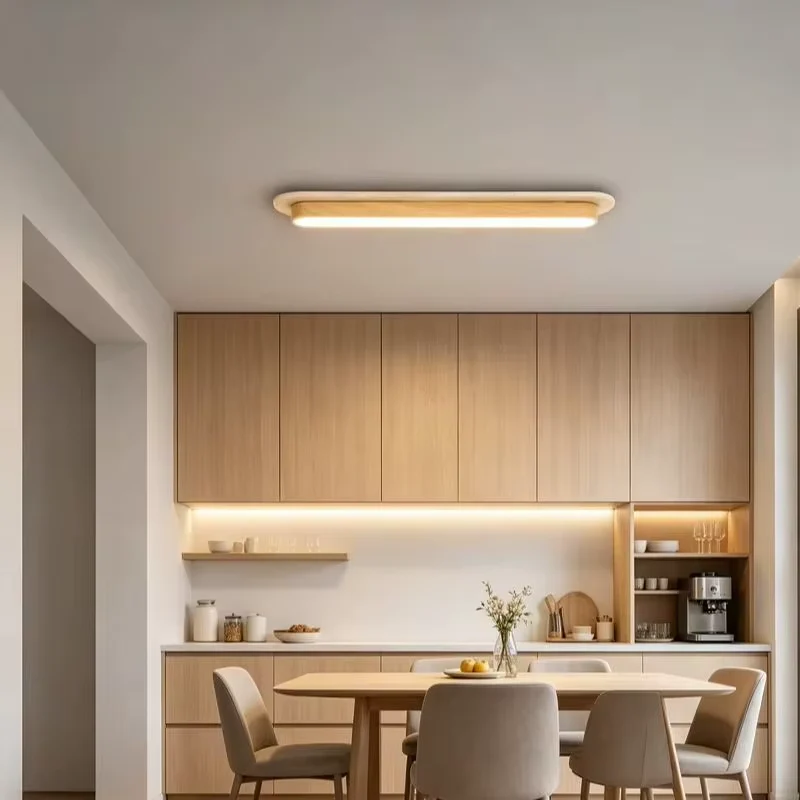 Plafon LED podłużny z fakturą trawertynu, 40–60 cm 5 Plafon LED podłużny z fakturą trawertynu – zdjęcie 5