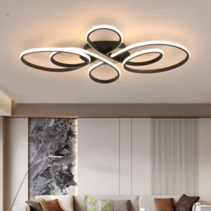 Plafon LED z pętli ściemniany pilotem – zdjęcie 1